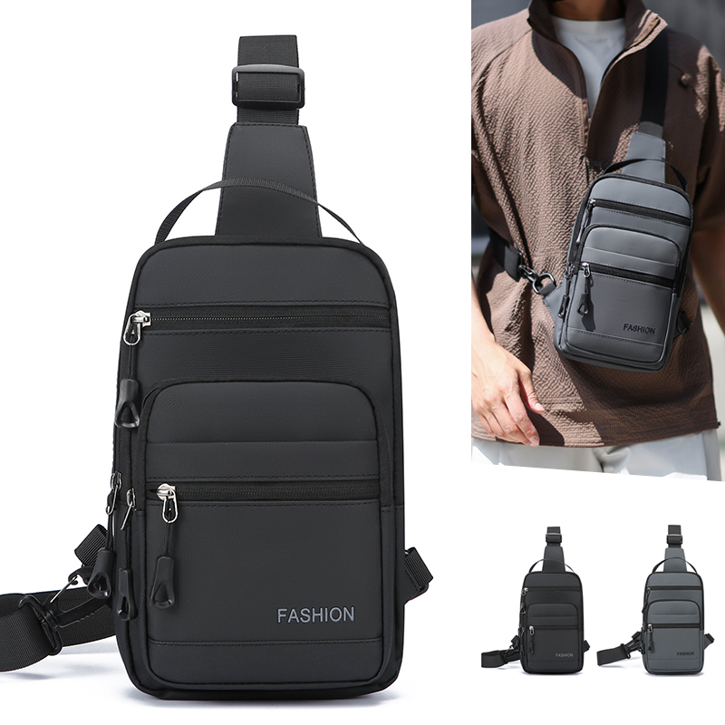 Cycling Commuter Bag - Мужская нагрудная сумка из водоотталкивающего оксфорда