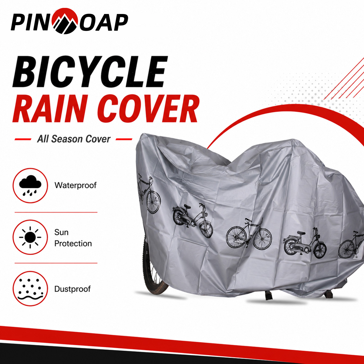 Cycling Commuter Bag - Универсальный чехол для велосипеда PINMOAP: водонепроницаемый,
