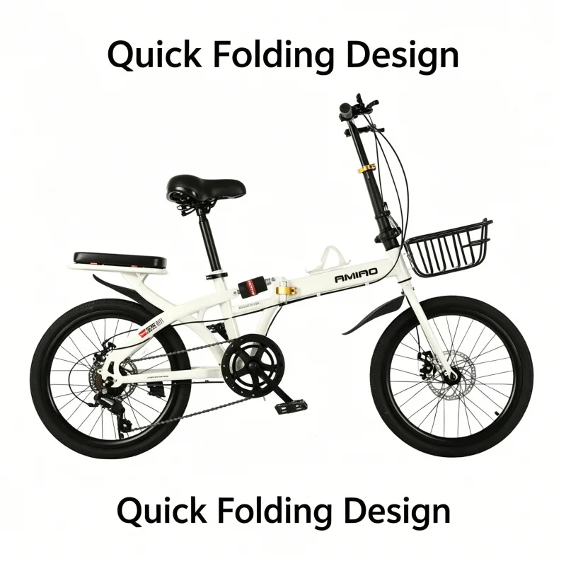 Белый складной велосипед с 20- – обзор и цена Commuter Biking